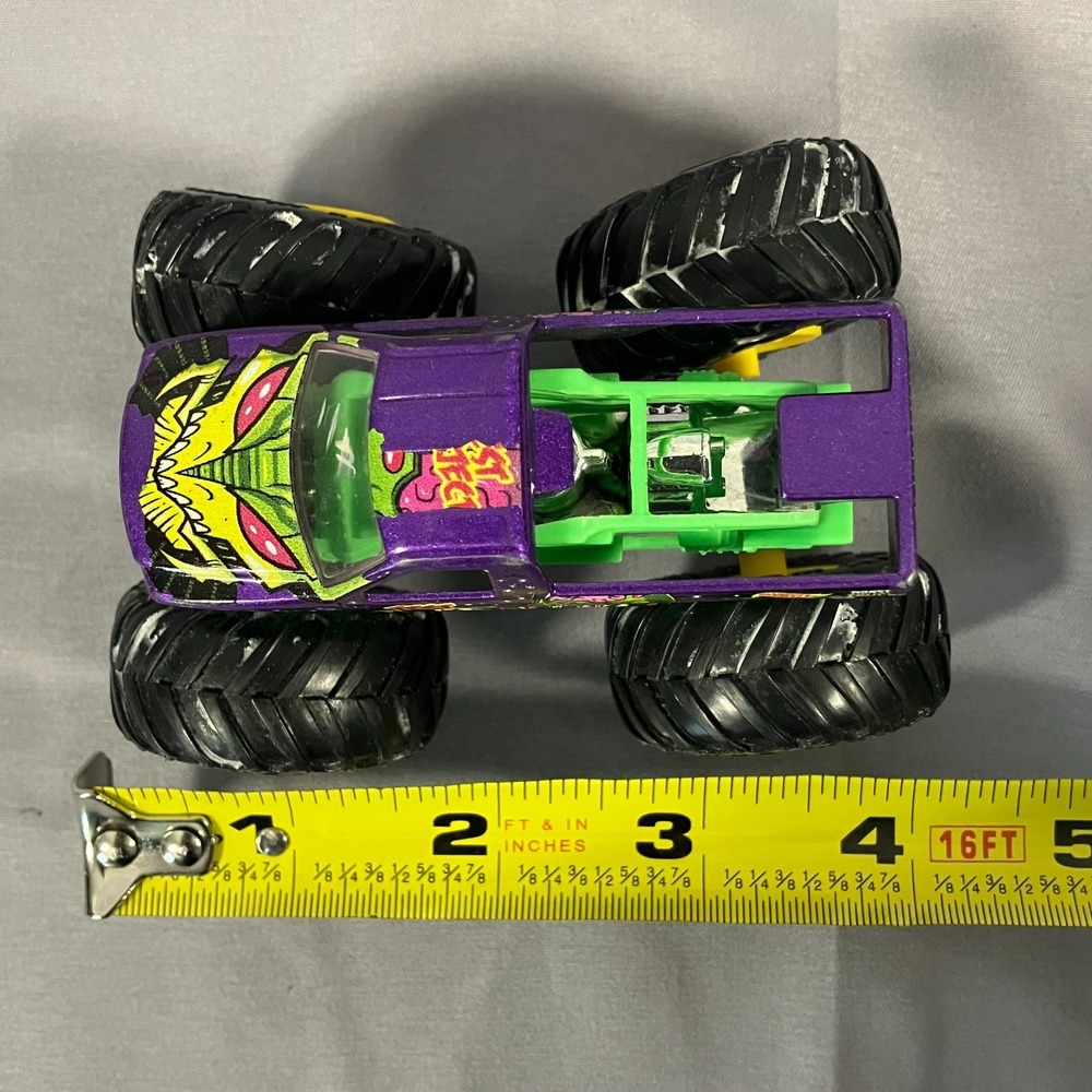 Hot Wheels Monster Truck Test Subject Purple Green Die Cast - Picture 10 of 10